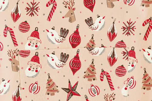 This is a coral aprons by Vivian Yiwing called retro ornaments in standard