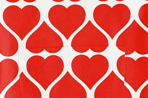 This is a cherry aprons by kelli hall called big heart in standard