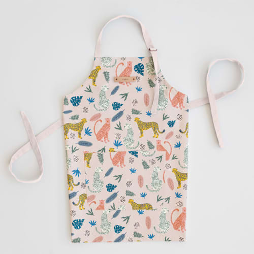 This is a blush aprons by iamtanya called cheetah tropical in standard
