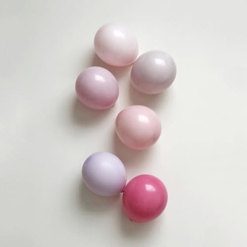 This is a multicolorassorted-colors party decorations by PopFestCo called strawberry jelly balloon garland luxury kit (10-12ft) in standard