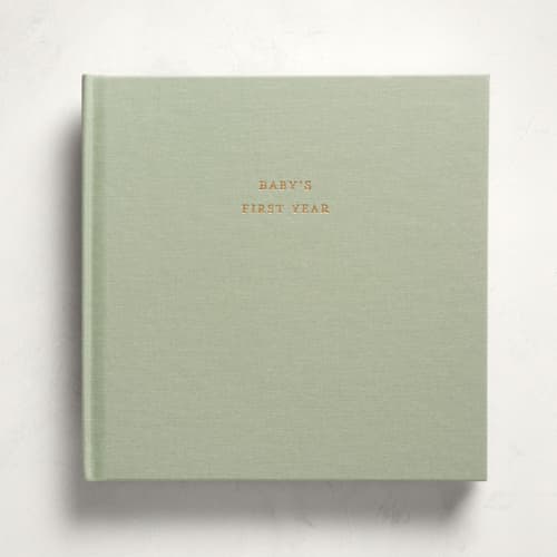 This is a sage all gifts by Minted called sweet beginnings - sage in standard
