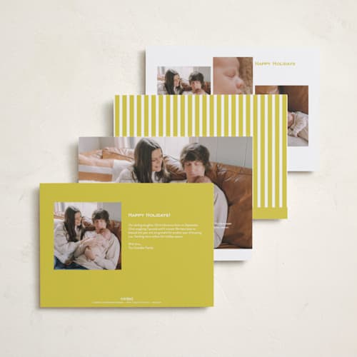 This is a citron babys first christmas with standard by Amy Kross called brighter side printing on recycled smooth signature in standard