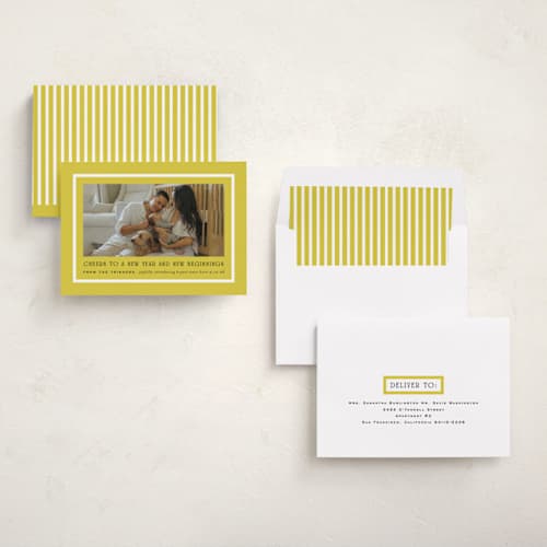 This is a citron babys first christmas with standard by Amy Kross called brighter side printing on recycled smooth signature in standard