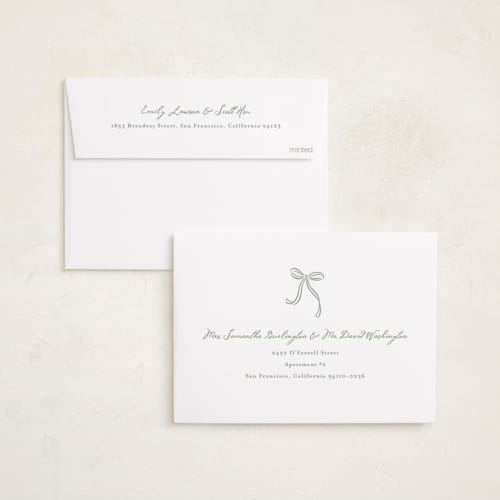 This is a evergreen babys first christmas with standard by Erin German called merry little christmas printing on recycled smooth signature in standard