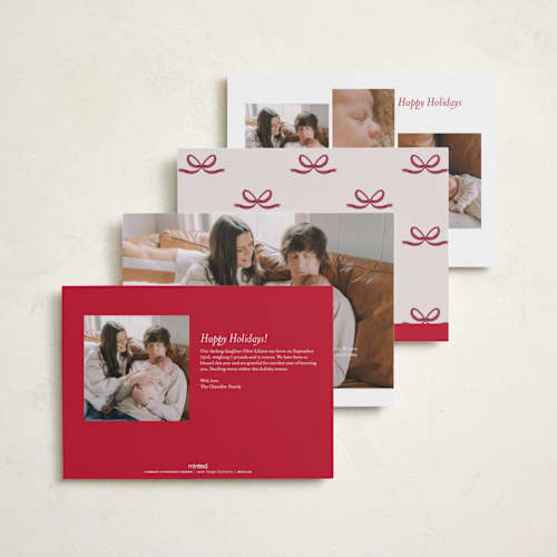 This is a cherry babys first christmas with standard by Nicoletta Savod called our blessed gift printing on recycled smooth signature in standard