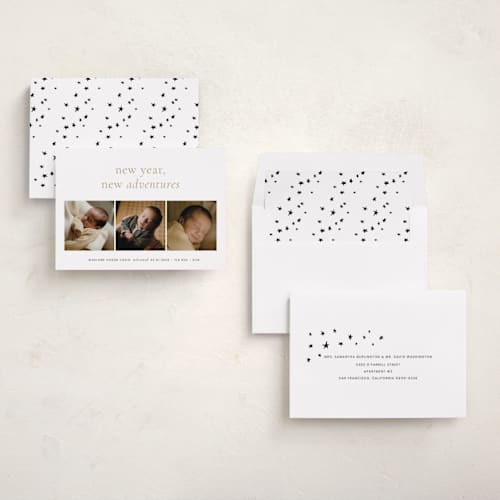 This is a ink babys first christmas with standard by Blustery August called awaits printing on recycled smooth signature in standard