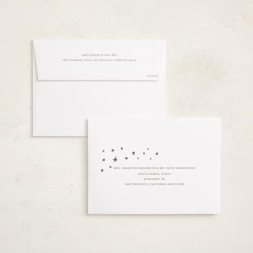 This is a forest babys first christmas with standard by Blustery August called awaits printing on recycled smooth signature in standard