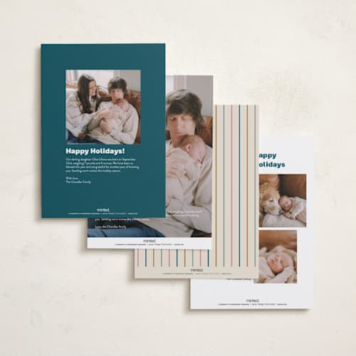 This is a teal babys first christmas with standard by Ellen Schlegelmilch called the best thing printing on recycled smooth signature in standard