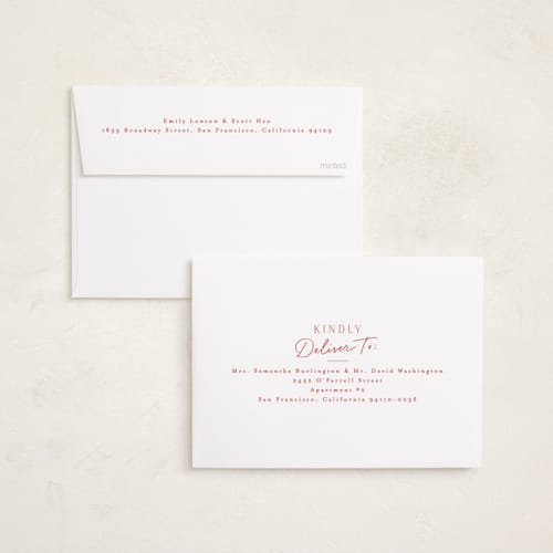This is a caramel apple babys first christmas with standard by Everett Paper Goods called merrier this year printing on recycled smooth signature in standard