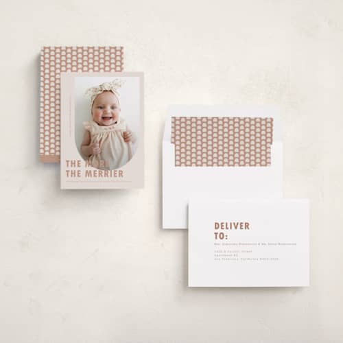 This is a truffle babys first christmas with standard by Deynaaz Daraei called viola printing on recycled smooth signature in standard