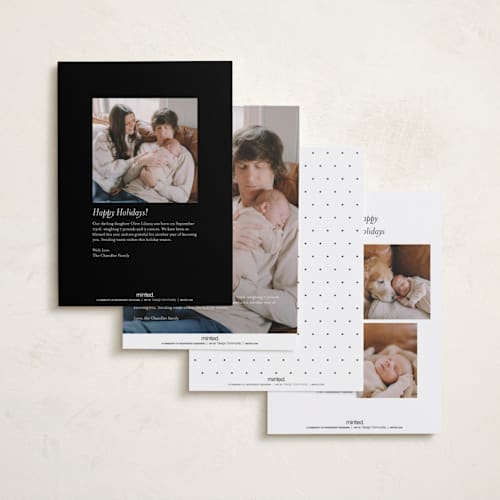This is a snow babys first christmas with standard by Ashley Iwafuchi called so many reasons printing on recycled smooth signature in standard