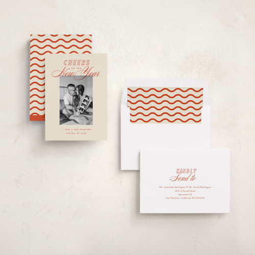This is a cherry babys first christmas with standard by Oscar and Emma - Karly Depew called retro printing on recycled smooth signature in standard