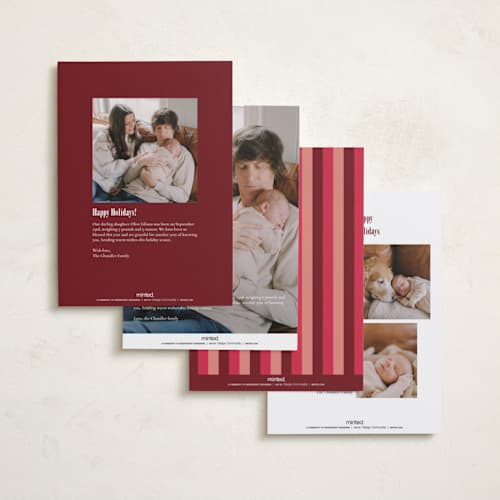This is a mulled wine babys first christmas with standard by Stacy Maalouf called oh what fun printing on recycled smooth signature in standard