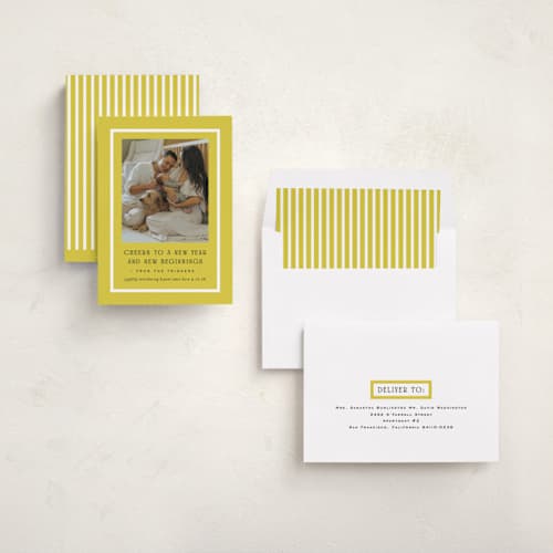 This is a citron babys first christmas with standard by Amy Kross called brighter side printing on recycled smooth signature in standard