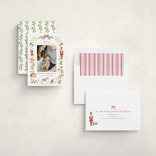 This is a forest babys first christmas with standard by frau brandt called nostalgic melody printing on recycled smooth signature in standard