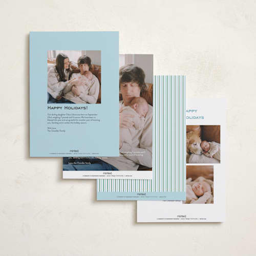 This is a powder babys first christmas with standard by Jenna Holcomb called joyous classic printing on recycled smooth signature in standard
