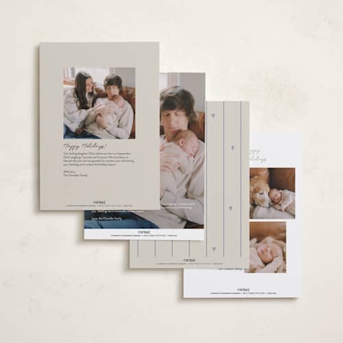 This is a eggnog babys first christmas with standard by Mai Design called tender new year printing on recycled smooth signature in standard