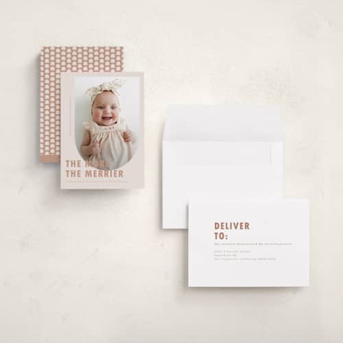 This is a truffle babys first christmas with standard by Deynaaz Daraei called viola printing on recycled smooth signature in grand