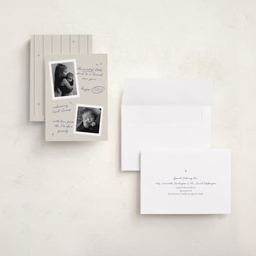 This is a eggnog babys first christmas with standard by Mai Design called tender new year printing on signature in grand