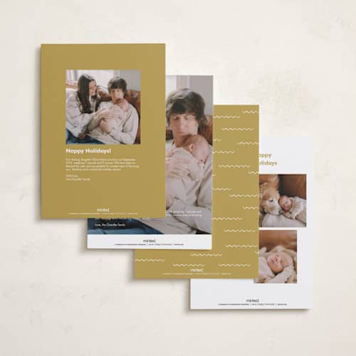 This is a sunshine babys first christmas with standard by Corinne Malesic called expecting printing on recycled smooth signature in grand