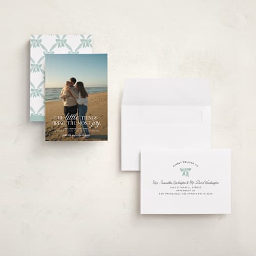 This is a frost babys first christmas with standard by Karen Glenn called little things printing on recycled smooth signature in grand