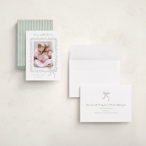 This is a evergreen babys first christmas with standard by Erin German called merry little christmas printing on signature in grand