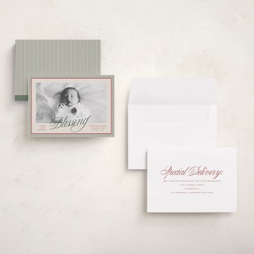 This is a pine babys first christmas with standard by Blustery August called a merry little christmas blessing printing on signature in grand