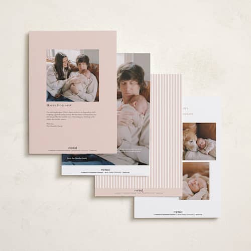 This is a cotton candy babys first christmas with standard by Jennifer Holbrook called our happy new year printing on signature in grand
