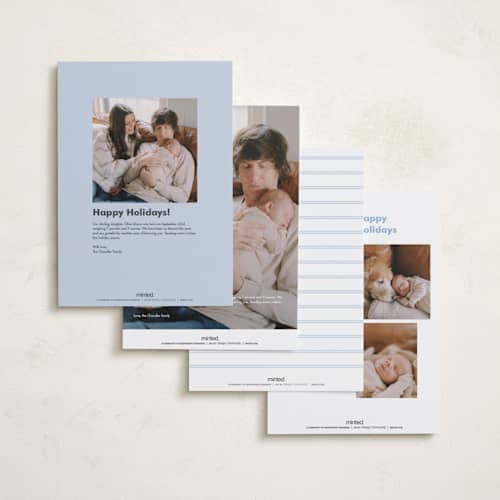 This is a sky babys first christmas with standard by Nicoletta Savod called christmas blessing printing on recycled smooth signature in grand