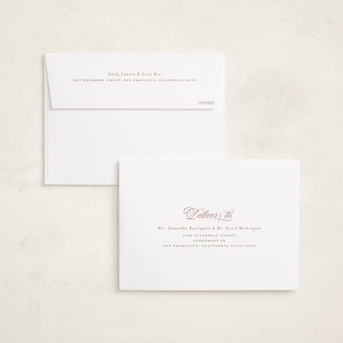 This is a cupcake foil stamped birth announcements with foil pressed by Christy Hy Lee called classic rocking horse printing on recycled smooth signature in standard