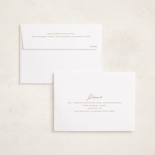 This is a cloud foil stamped birth announcements with foil pressed by Jelena Vuletic called aire printing on recycled smooth signature in standard