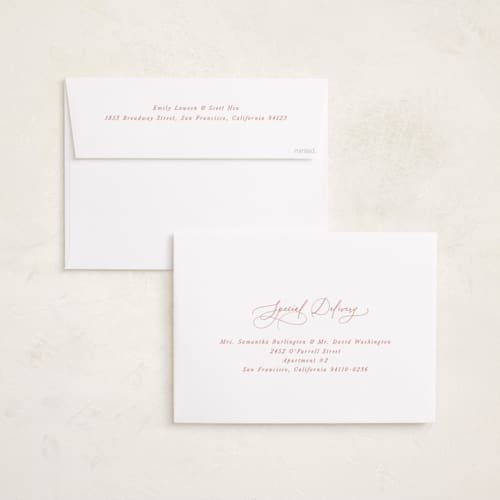 This is a rose grand birth announcements with standard by Jenna Holcomb called sweetest printing on recycled smooth signature in grand