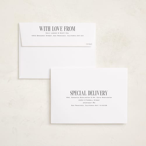 This is a cloud grand birth announcements with standard by Owl and Toad called simply stated printing on recycled smooth signature in grand