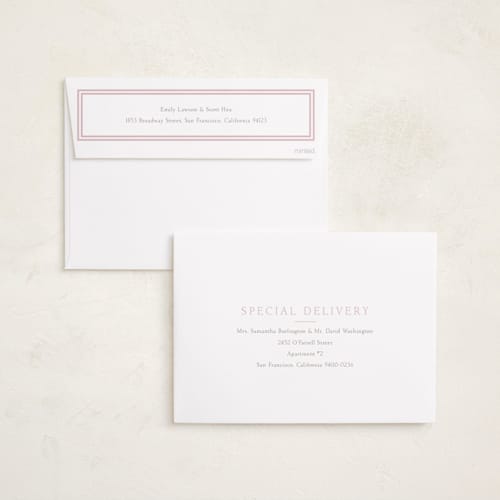 This is a ballet slipper grand birth announcements with standard by Megan Davis called frolic printing on signature in grand