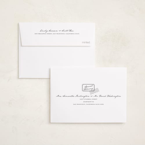 This is a january petite birth announcements with standard by Claudia Orengo called love voucher printing on signature in petite