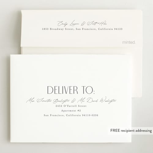 This is a stone petite birth announcements with standard by Pixel and Hank called little introduction printing on recycled smooth signature in petite