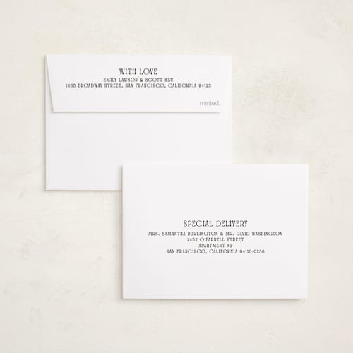 This is a sugar petite birth announcements with standard by Owl and Toad called keepsake printing on signature in petite