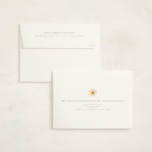 This is a blush foil stamped baby shower invitations with foil pressed by Meggy Masters called sun toss printing on signature in standard