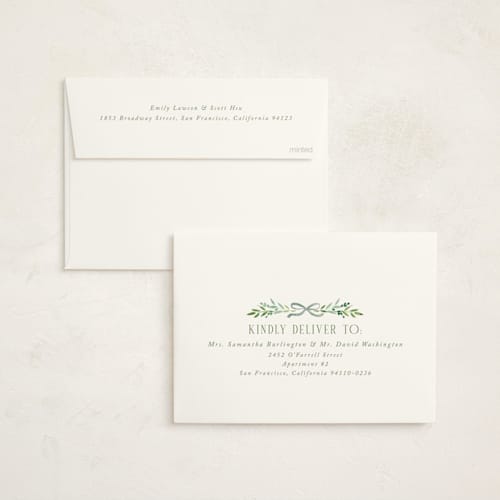 This is a meadow foil stamped baby shower invitations with foil pressed by Petra Kern called little bebe printing on signature in standard