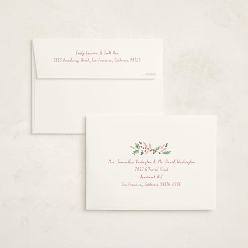 This is a candied foil stamped baby shower invitations with foil pressed by Rebecca Durflinger called festive rocking horse printing on signature in standard