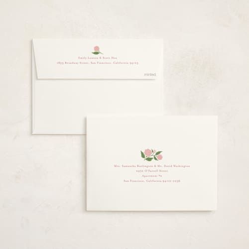 This is a mulberry foil stamped baby shower invitations with foil pressed by Cindy Reynolds called hydrangea pram printing on signature in standard