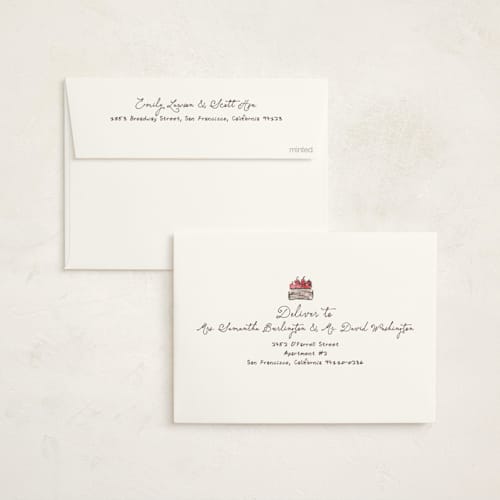 This is a lemon foil stamped baby shower invitations with foil pressed by Cass Loh called fresh from the garden printing on signature in standard