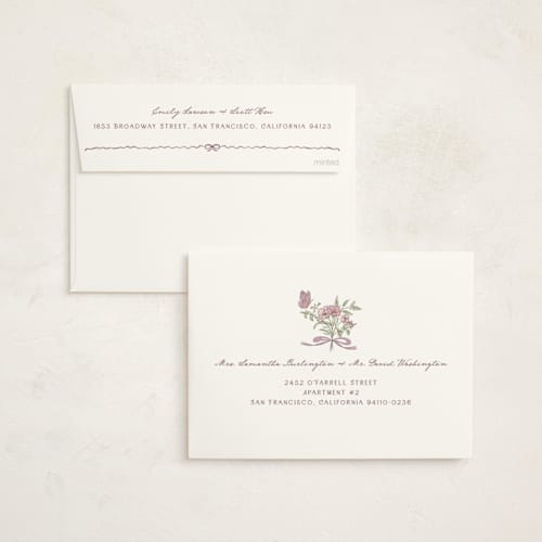 This is a heather baby shower invitations with standard by Jenna Holcomb called baby in bloom. printing on signature in standard