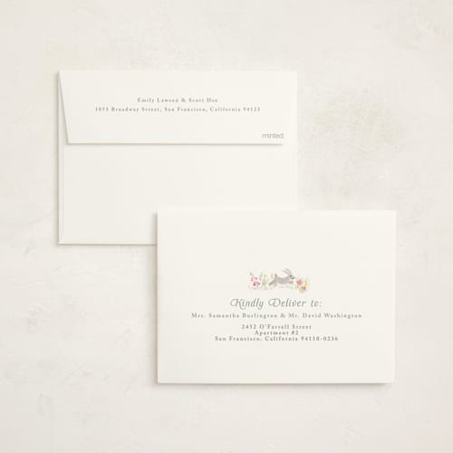 This is a meadow baby shower invitations with standard by Petra Kern called woodland welcome printing on signature in standard