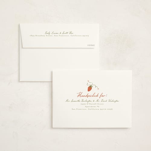 This is a juniper baby shower invitations with standard by Vera Lim called little berry printing on signature in standard