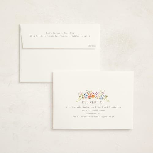 This is a summer baby shower invitations with standard by Itsy Belle Studio called baby basket printing on signature in standard