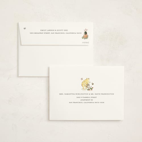This is a garden baby shower invitations with standard by Sarah Knight called disney rabbit's garden printing on signature in standard