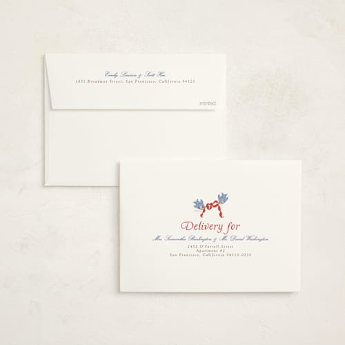 This is a apple baby shower invitations with standard by Erin L. Wilson called disney woodland gingham printing on signature in standard