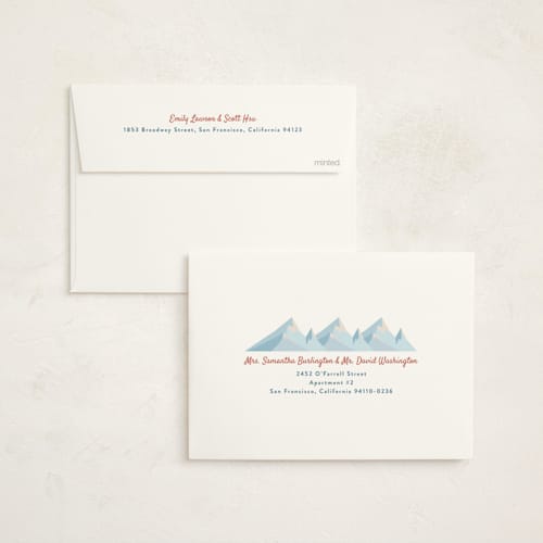 This is a apple baby shower invitations with standard by Heather Schertzer called bebe ski gondola printing on signature in standard