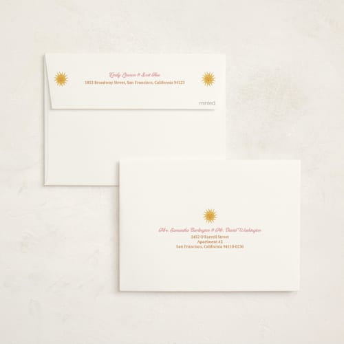 This is a poppy baby shower invitations with standard by Leish called little ray of sunshine printing on signature in standard